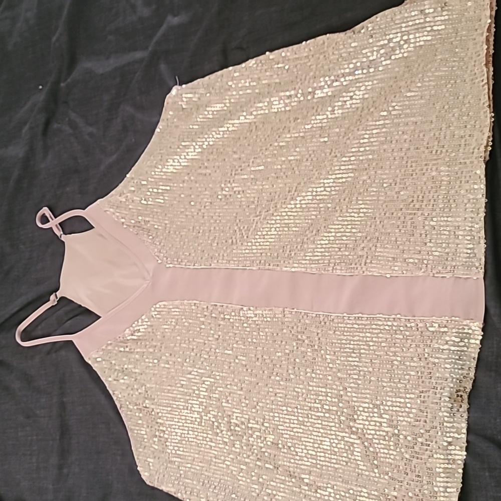 Pink Sequin Top